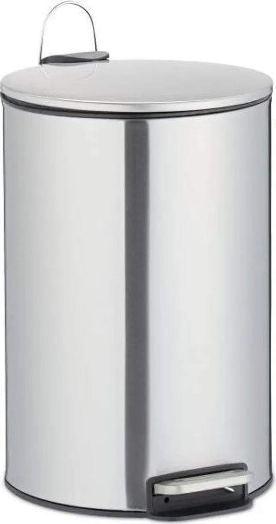 Petite poubelle inox 12L pour tri sélectif et déchets de bureau