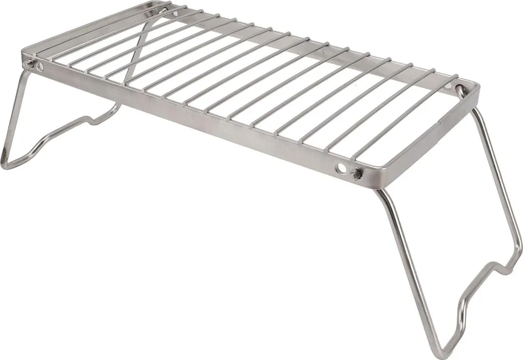 Grille de cuisson inox 304 anti-rouille pour cuire au feu sans brûler