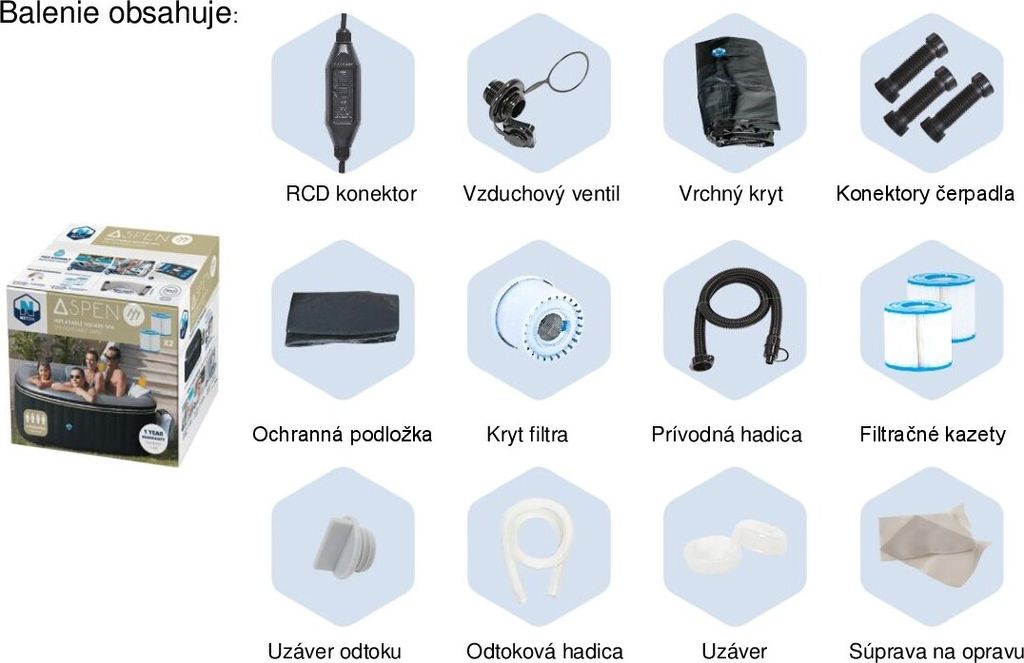 Nafukovací vířivka ASPEN Obrázek produktu 3