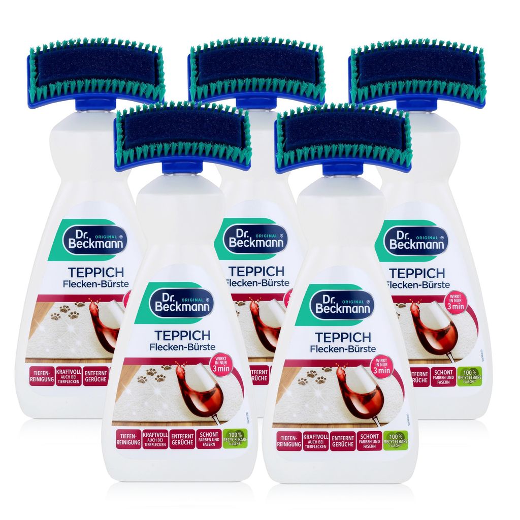 5x Dr. Beckmann Teppich Flecken-Bürste 650 ml - Mit Produktbild 