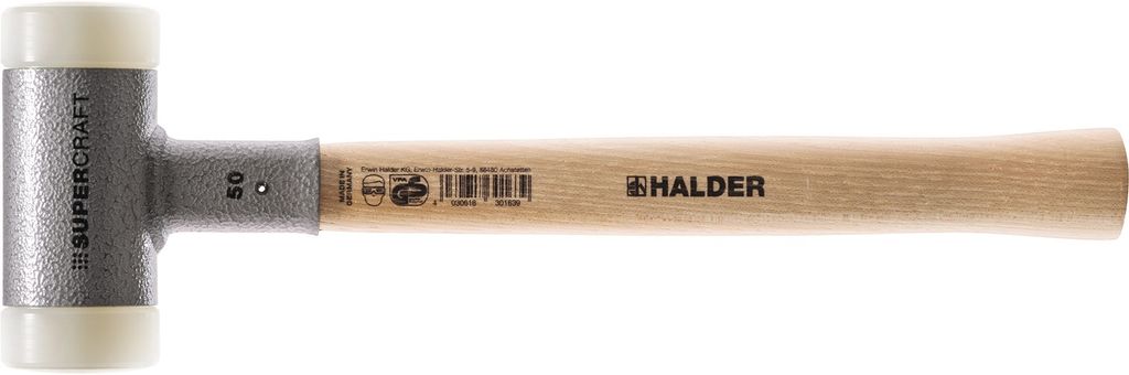 Halder Schonhammer 1700g Gesamtlänge 370mm Kopf-Durchmesser 60mm rückschlagfrei - 3366060