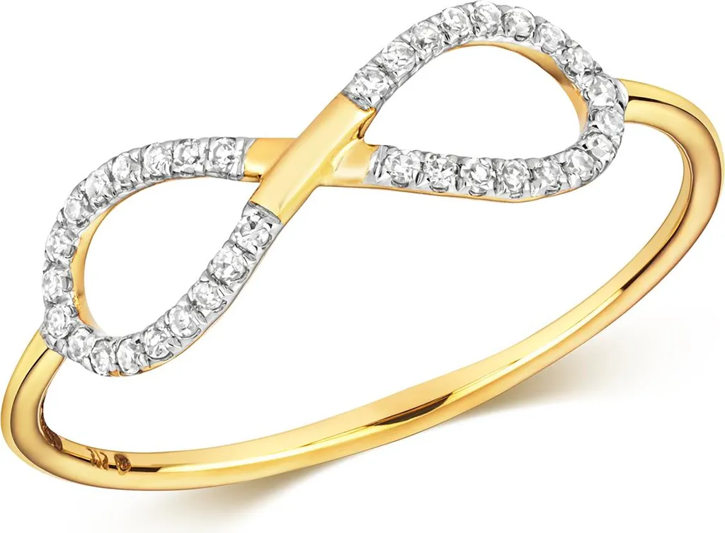 Bague de Fiançailles Infini Or et Diamant - Cadeau Idéal Femme 55