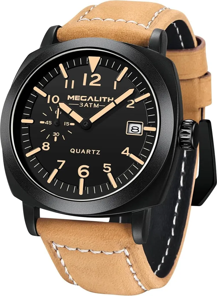Orologio Militare MEGALITH Outdoor Impermeabile | Quadrante Grande