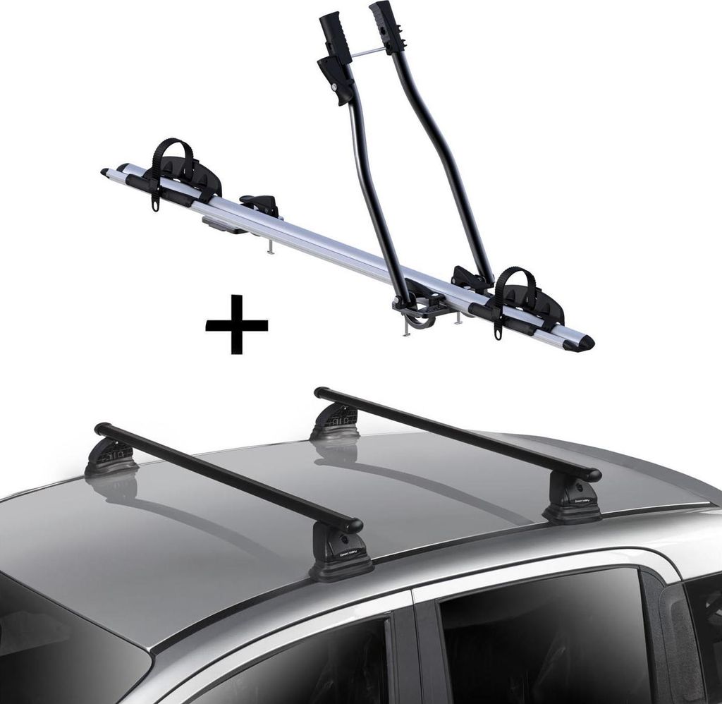 Fahrradträger SAGITTAR + Dachträger VDP EVO Stahl kompatibel mit für Mazda CX-7 (ER) 5 Türer 2006-2012