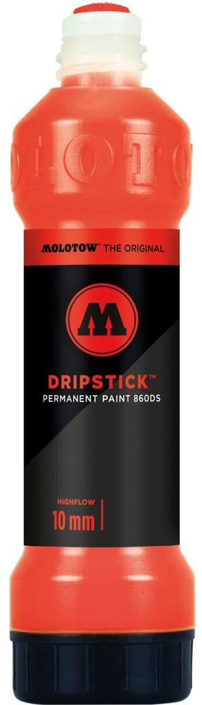 Dripstick Permanent Paint 860DS 70ml, verkehrsrot, Squeeze Bottle Packung mit 6 Stück