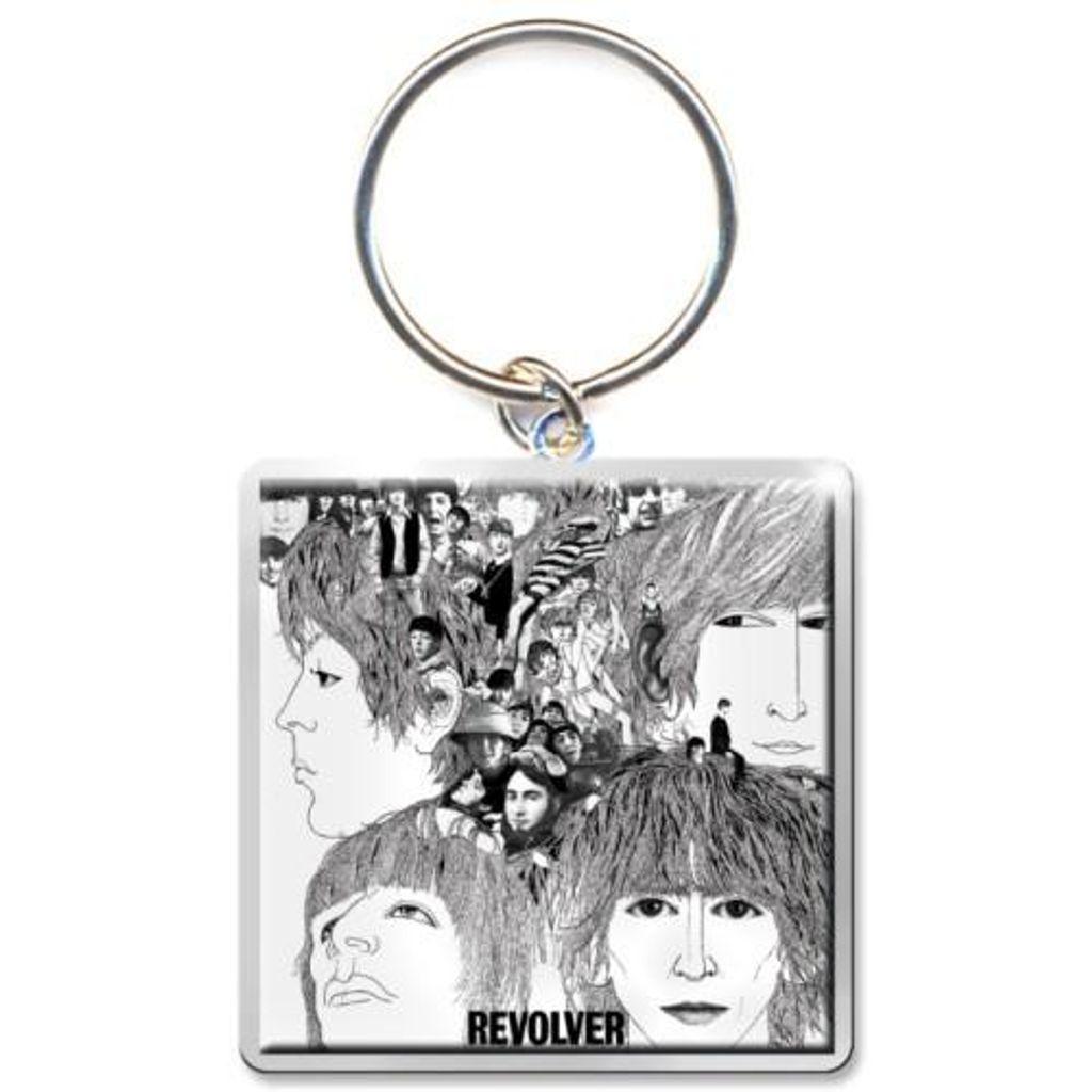 The Beatles - "Revolver" Schlüsselanhänger Album RO7576 (Einheitsgröße) (Weiß/Grau/Silber)