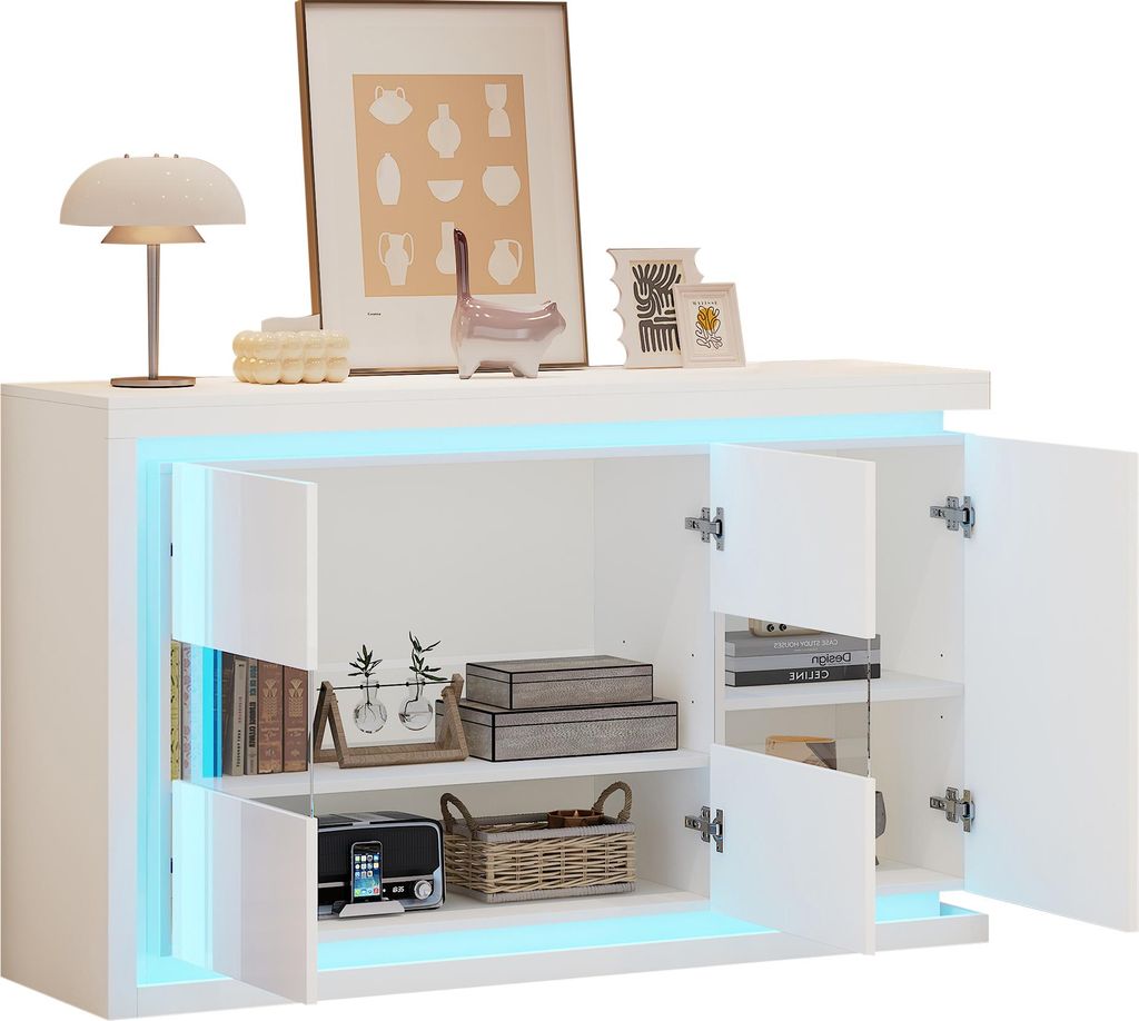 Sweiko 140x40x84cm skříňka do obývacího pokoje,Moderní Obrázek produktu 