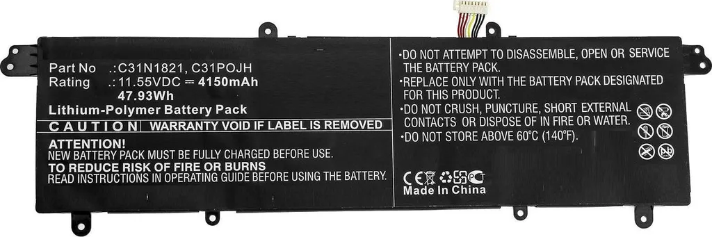Batterie PC Portable ASUS Vivobook CoreParts MBXAS-BA0253 Longue Durée