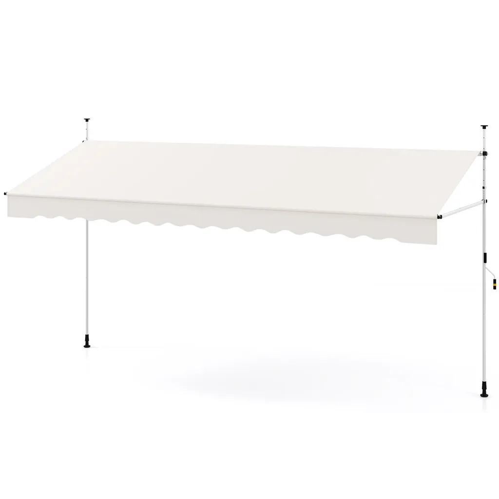Tenda Estensibile COSTWAY 4m Bianco: Guida all'Installazione Smart