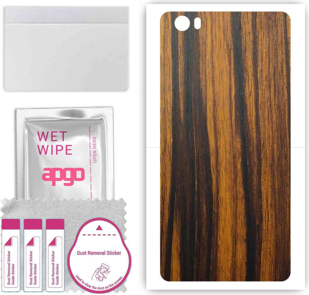 apgo Rückseite Schutzfolie, Skin, kompatibel mit Huawei P8 Lite 2016, Hinten Displayschutzfolie aus Vinylfolie, kratzfest, einfache Montage - Tige...