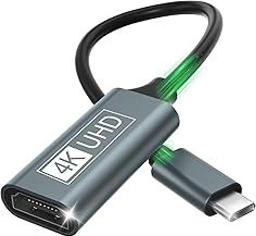Adattatore HDMI USB-C 4K - Thunderbolt 3 per iPhone 16/15 e Samsung S24