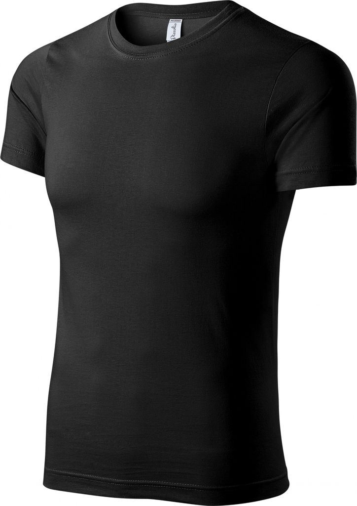 Uni-T-Shirt aus Baumwolle, 100% Baumwolle, unbedruckt, einfarbig, 175g/m2, Farbe schwarz, Größe M