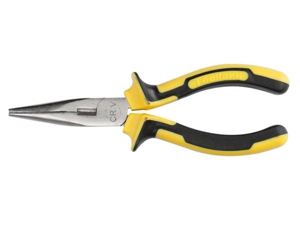 Toolland Spitzzange, 6,5 Zoll, mit stabilen Soft-Grip-Griffen
