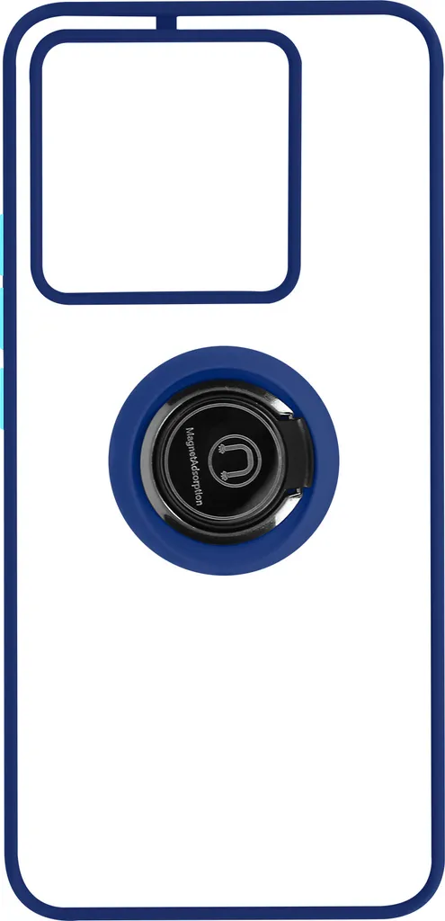 Cover Xiaomi 13T Pro Avizar Ringrig Blu - Protezione con Anello Metallo