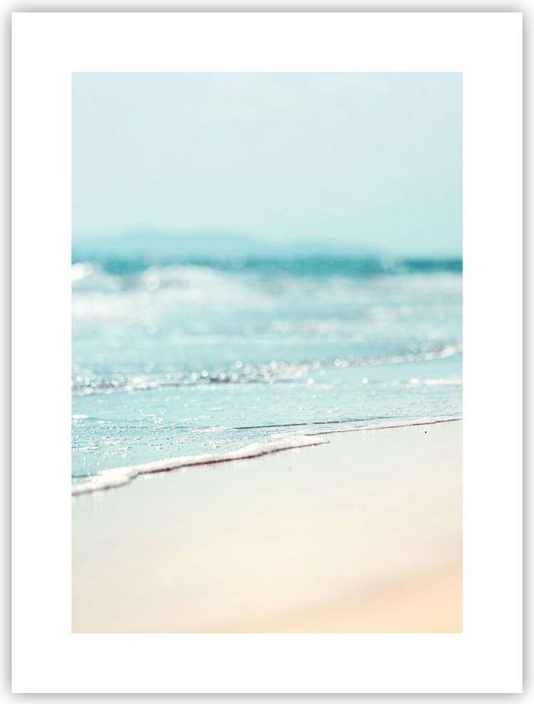 Poster - Poster ohne Rahmen - Kante Welle Wasser - 30x40 cm - Wand Bild - Wanddeko - Wandbilder - Kunstposter - Wandposter - Bilder - Kunstdruck - ...