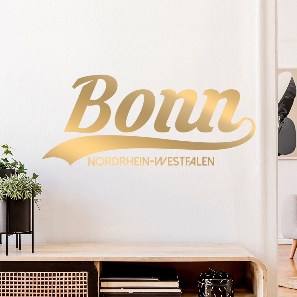 Bonn Nordrhein-Westfalen Wandtattoo Wandaufkleber Wall Sticker - Dekoration, Küche, Wohnzimmer, Schlafzimmer, Badezimmer