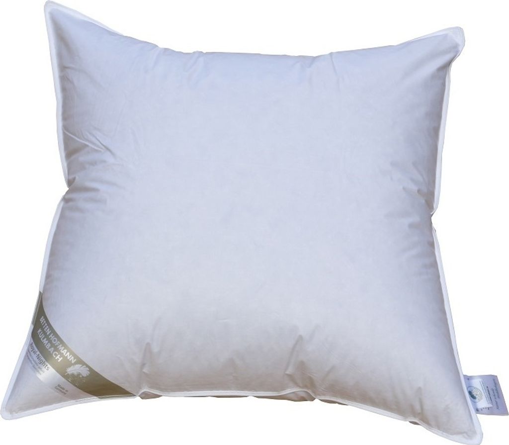 Betten Hofmann Kopfkissen 60x60 cm 300 g neue Daunen Daunenkissen Kleinkissen Nackenkissen