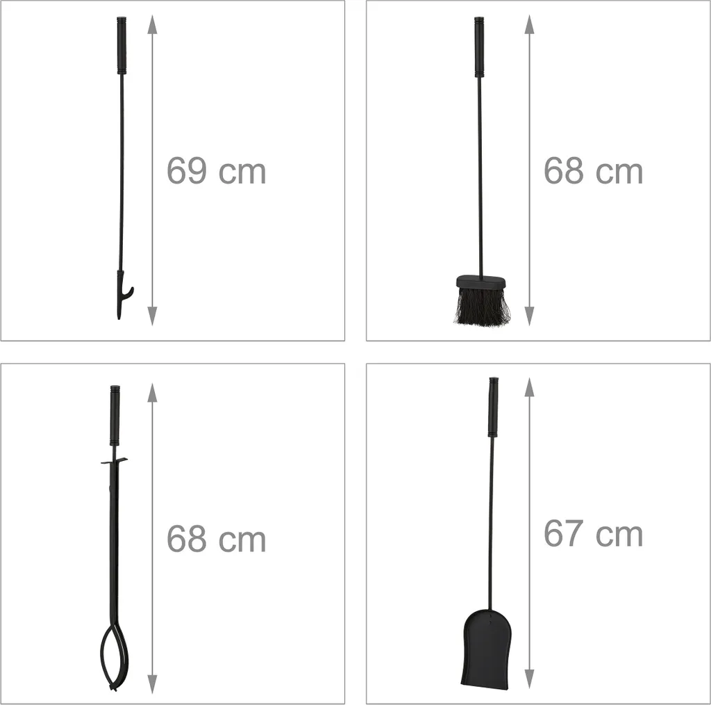 Set Attrezzi Camino RD47794: Performance e Ergonomia per Riscaldamento - 5
