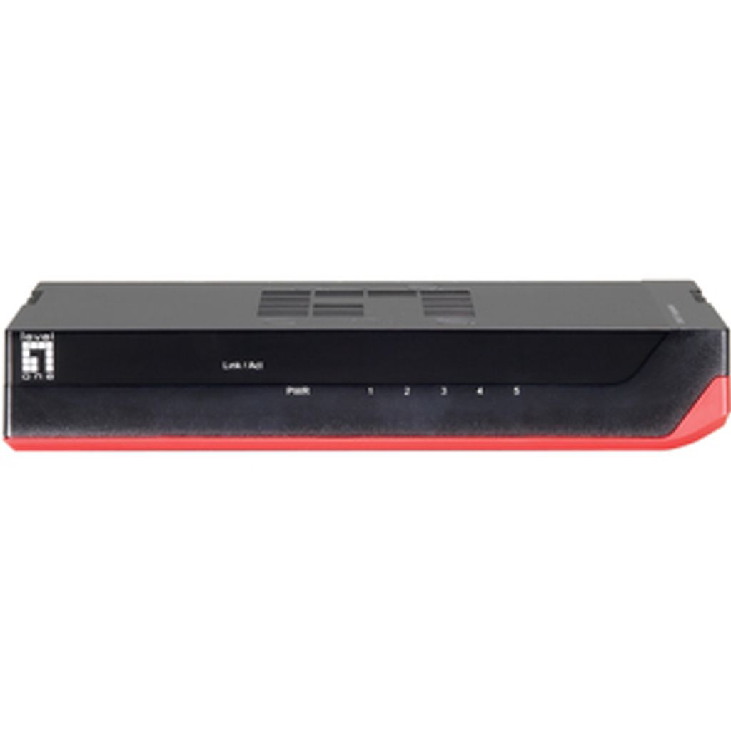 LevelOne GSW-0507, Unmanaged, Gigabit Ethernet (10/100/1000), Vollduplex, Wandmontage