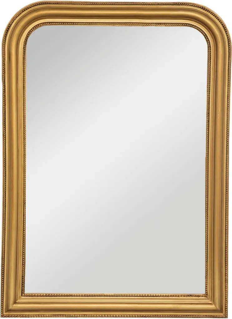 Miroir adele doré 74x104 cm - Idéal pour agrandir et illuminer l'entrée