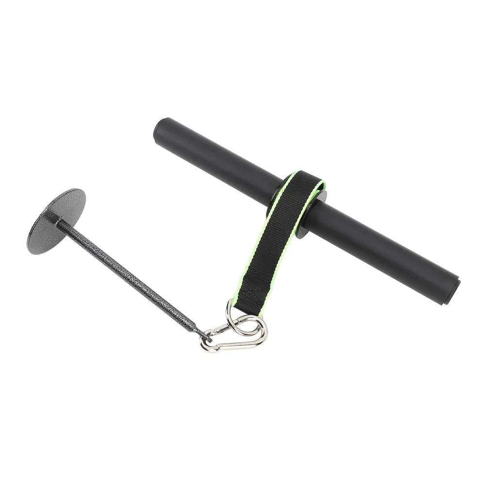 Rouleau musculation avant-bras et poignet en acier avec sangle réglable