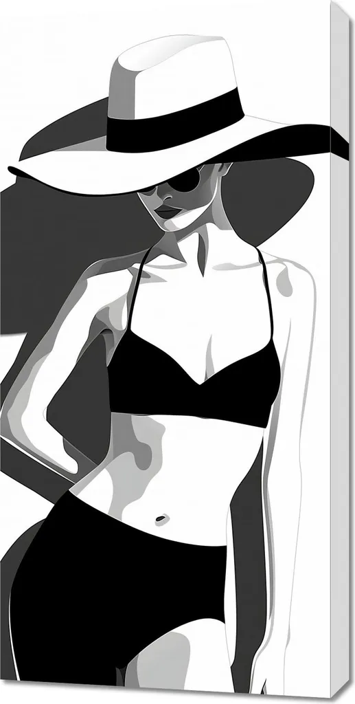 Toile Image Costume 50 x 100 cm - Impression Haute Définition Grand Format