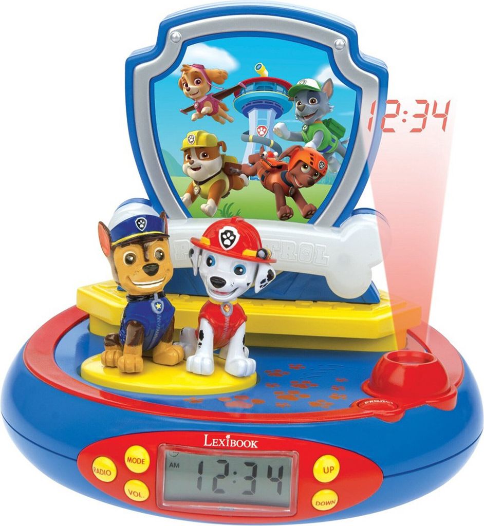 Lexibook Disney Paw Patrol Projector Alarm Clock 3d