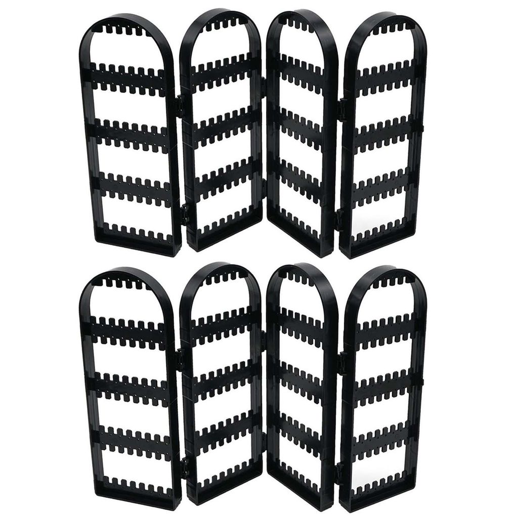 2x Organizer pieghevole per orecchini a forma di paravento, Immagine del prodotto 