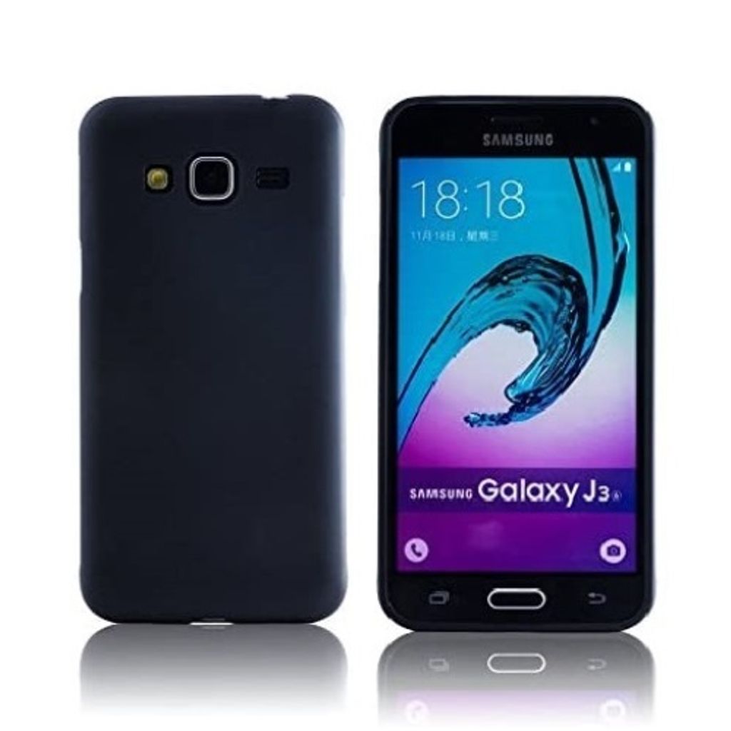 Ultra Slim Soft Cover Black für Samsung Galaxy J3 2016 Produktbild 
