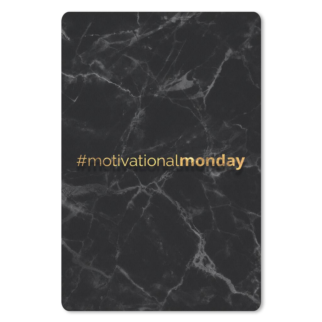 MuchoWow Mauspad Mousepad Zitat - Motivation - Gold - Marmor 40x60 cm - Mousepads - Maus Mat - Pad - Mausunterlage - Schreibtisch Accesoire