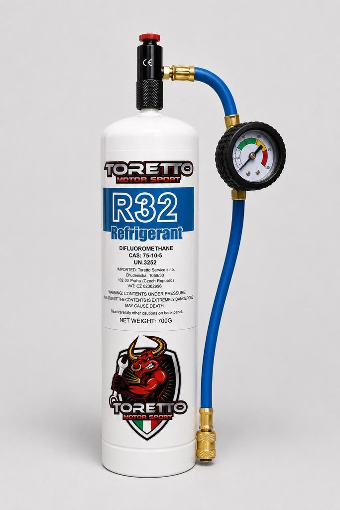 R32 Nachfüllset mit Manometer 5/16" – Klimaanlage Service Kit, Druckmesser, Kältemittel Zubehör