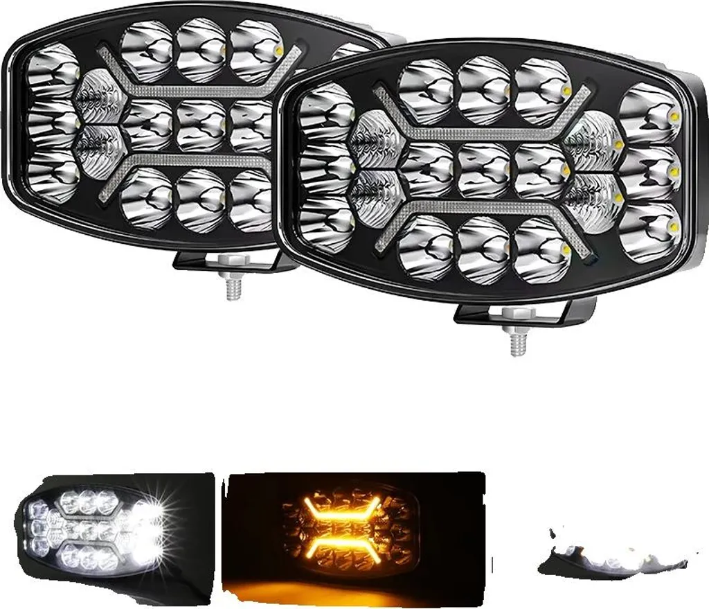 Éclairage LED Anti-Buée et Étanche IP69 pour Travaux Difficiles 2 Unités