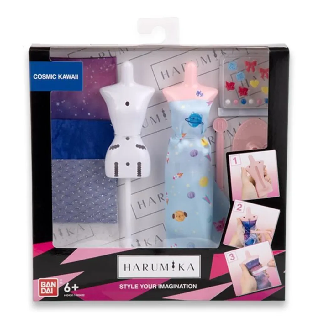 Jeu de Création Mode Harumika Cosmic Kawaii - Kit Stylisme sans Couture