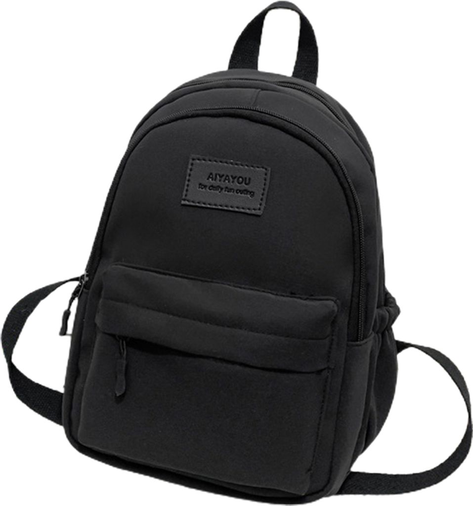 Studentenrucksack Mode Buchstabe Einfarbig Verstellbare Träger Leichte Seitentaschen Mädchen Teenager Lässige Schultasche Büchertasche Schulbedarf