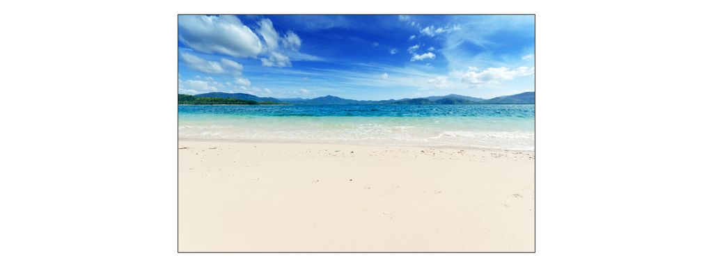 Muralo Fototapete Strand 270 (B) x 180 (H) cm Vlies Tapete Wandtapete Meer Sand Himmel Wohnzimmer Schlafzimmer moderne Wandbilder XXL Natur Panoram...