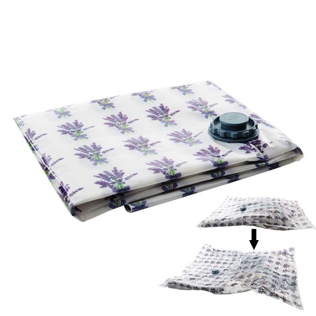 ORION Vakuumbeutel für Kleidung Bettwäsche 60x80 LAVENDEL