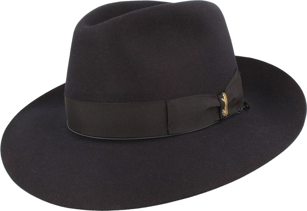 Borsalino feiner Haarfilzhut breite Bogartform
