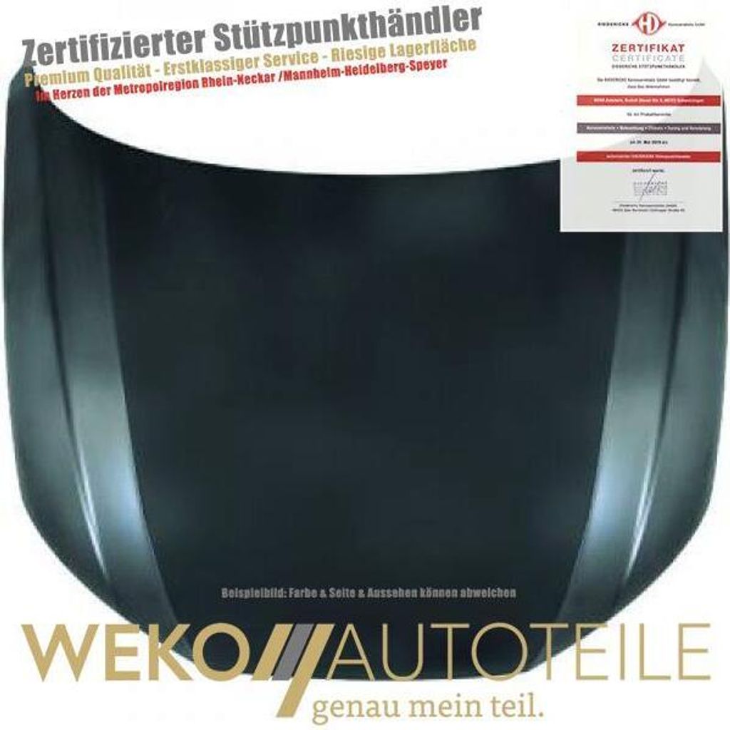 Motorhaube DIEDERICHS 1020000 für AUDI