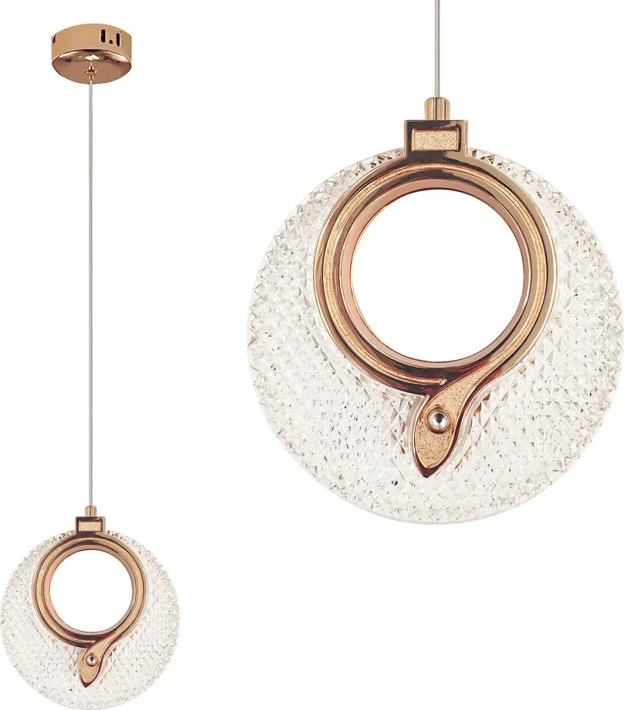 Suspension Dorée Toolight LHJ110-1CP en Acier - Luminaire Design Chic Or