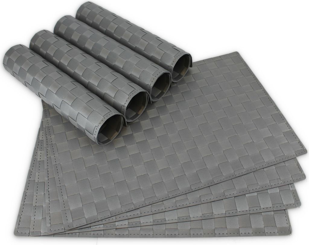 Tovagliette MODERN set di 8 grigio come tovagliette da Immagine del prodotto 