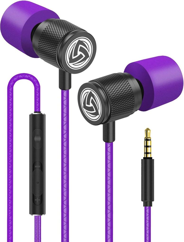 Ultra Kopfhörer In Ear Ohrhörer mit Kabel und Mikrofon, Kristallklarer Klang,