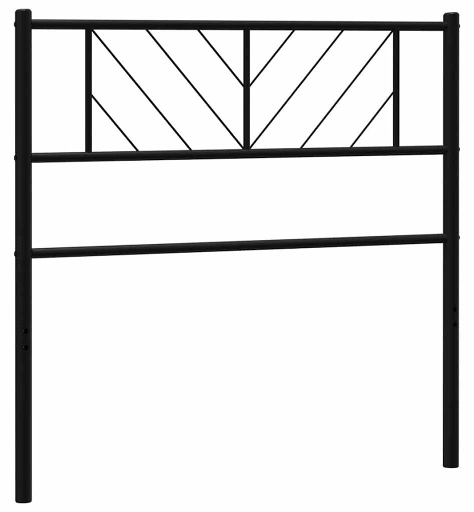 vidaXL Ersatz-Kopfteil Metall Schwarz 100 cm