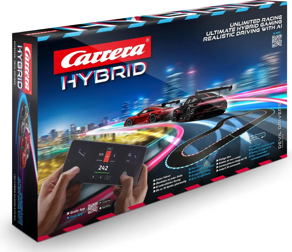 Circuit de Voiture Télécommandée Carrera Hybrid Devil Drivers Connecté