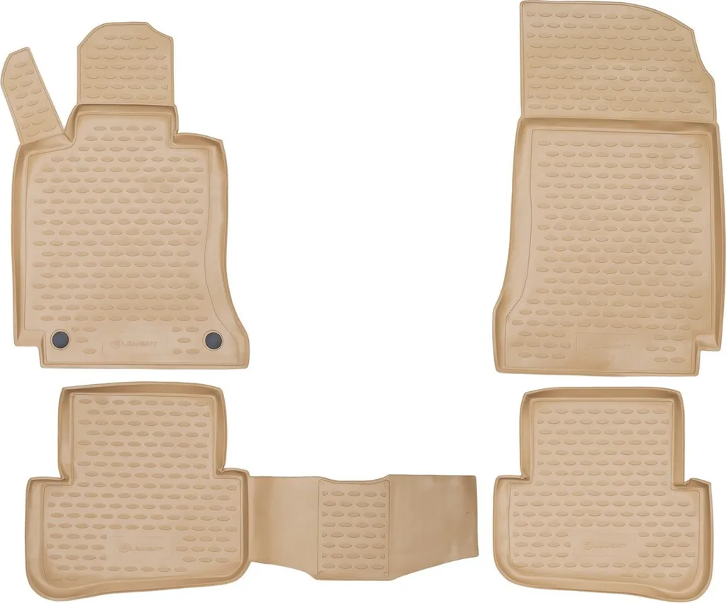 Tappetini Gomma Beige Mercedes Classe C W204 2007-2014 | Novline Su Misura