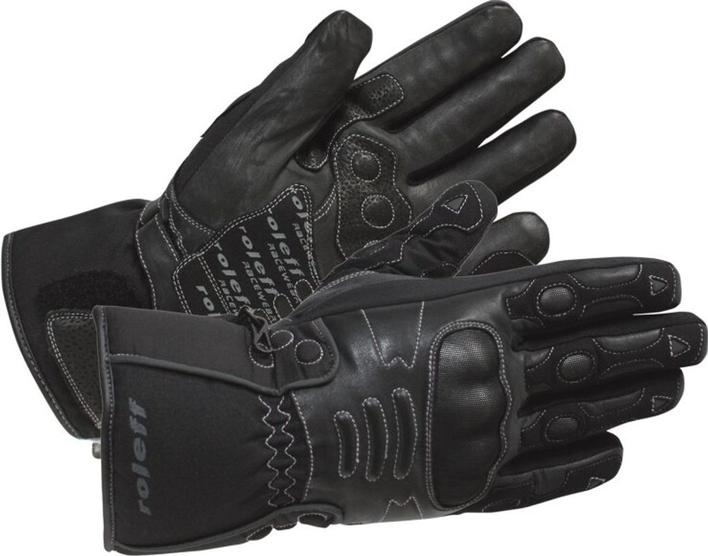 RO83 - Winter Motorradhandschuhe, wasserdicht & dick gefüttert Roleff Größe: M,