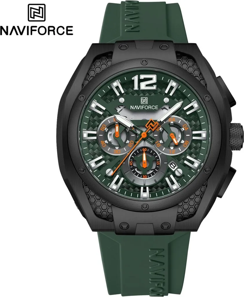 Montre homme étanche NAVIFORCE MA-38611 avec bracelet en silicone