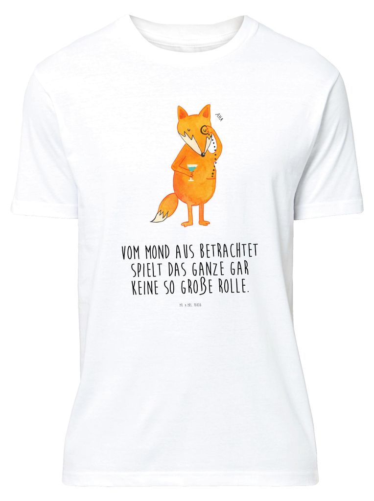 Mr. & Mrs. Panda Tshirt Fuchs Lord - Weiß - Geschenk, Neugierig, Motivation Spruch, Shirt, oberteil, Schick, Mond, Lustiges T-Shirt, Cocktail, S, ...
