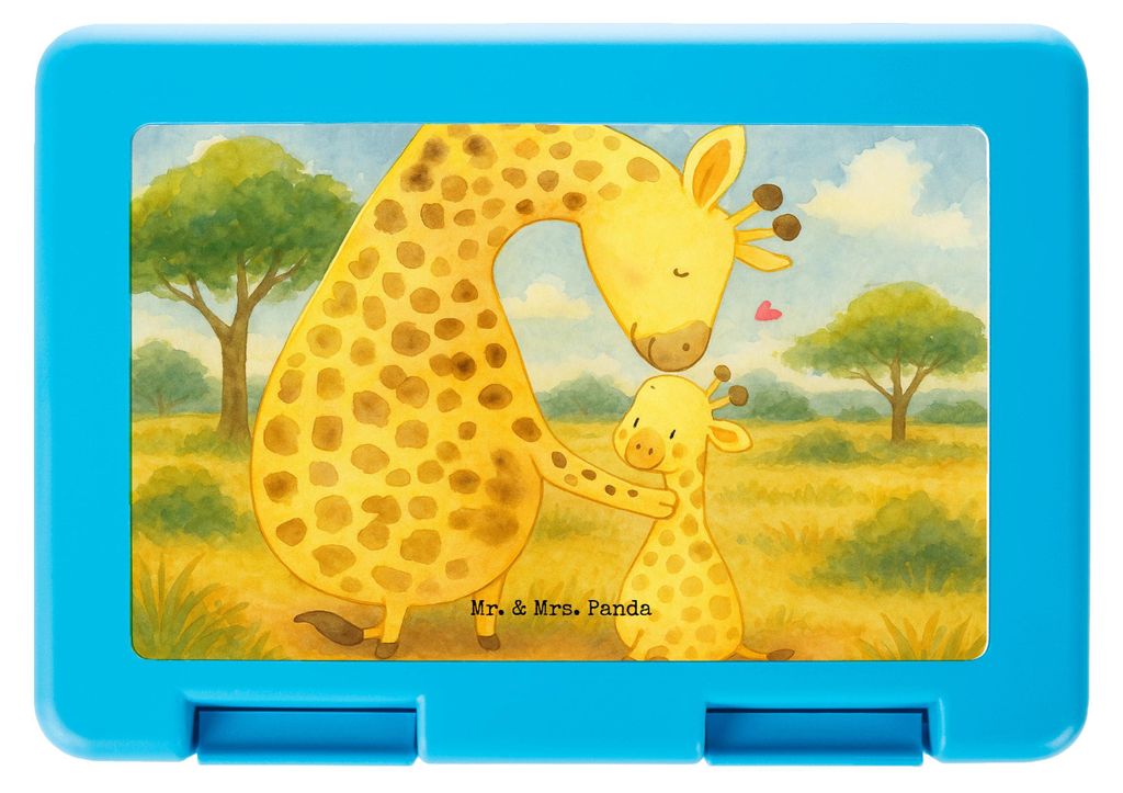 Mr. & Mrs. Panda Bento Box Giraffe Kind Design - Weiß - Geschenk, Mutter, Lieblingsmensch, Sohn, Vesperbox, Snackbox, Meal Prep, Afrika, Tochter, ...