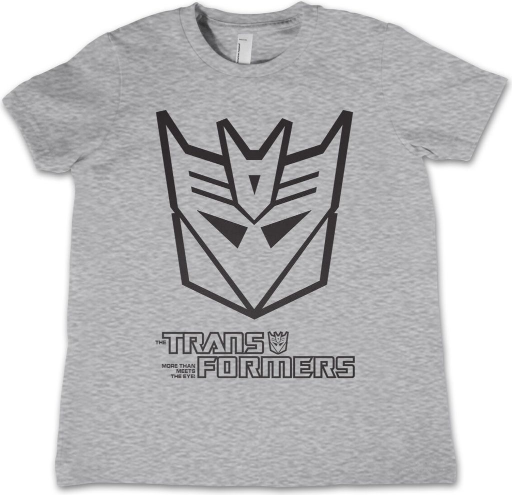 Decepticon Monotone Kids T-Shirt - 6Years-S - HeatherGrey Produktbild 