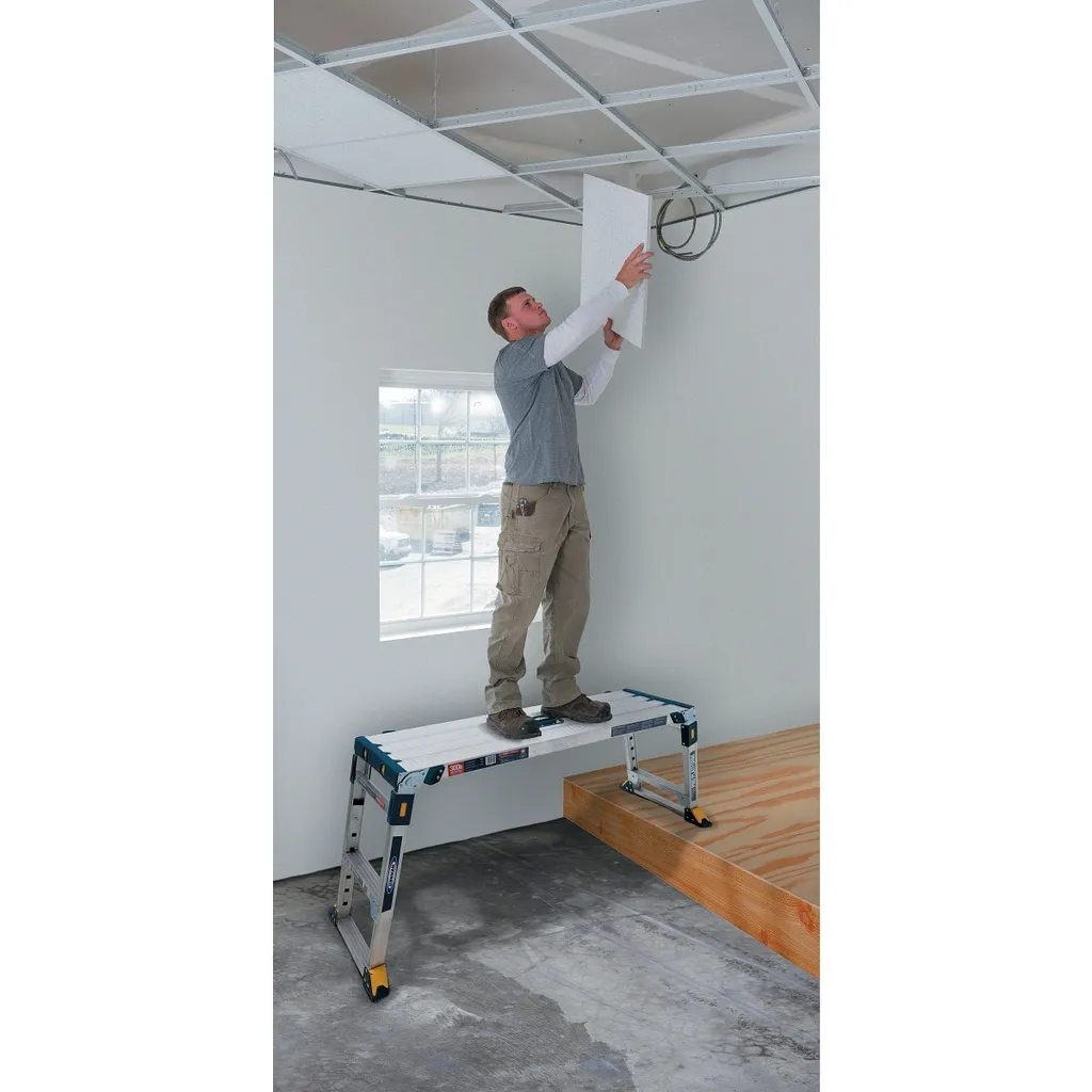 Werner 79023 Plateforme de travail Pro réglable Work & Access Argent - 2